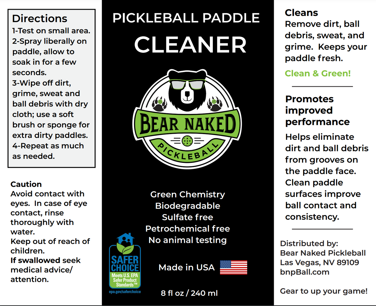 Pickleball Paddle Cleaner